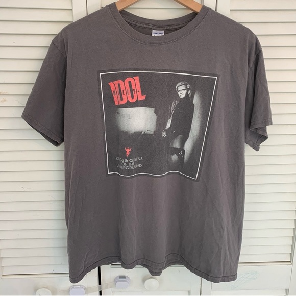 Billy Idol Kings & Queens of the Underground 2015 European/UK Tour T-Shirt XL - Picture 2 of 15